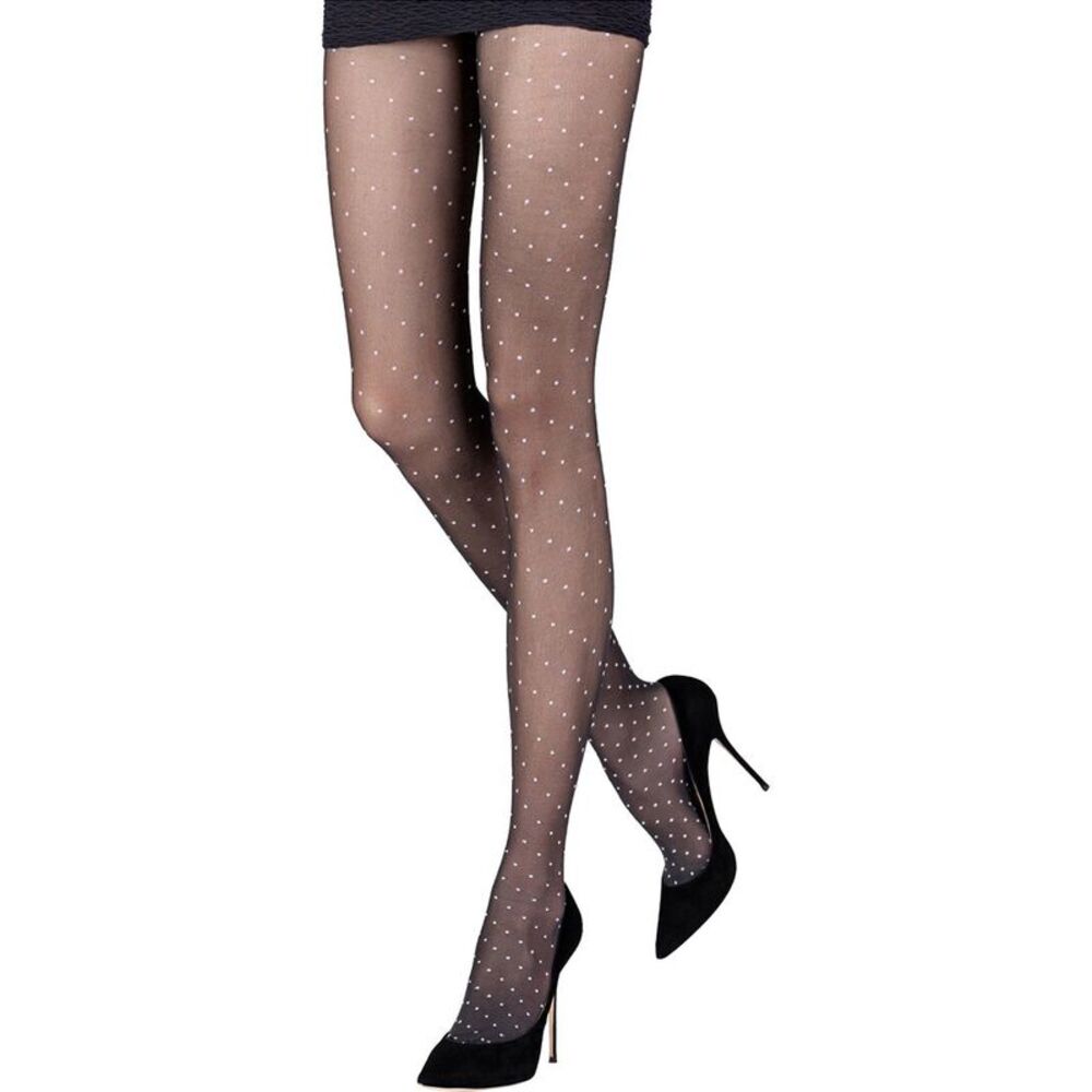 Emilio Cavallini 2-Tone Twisted Plumetis Tights